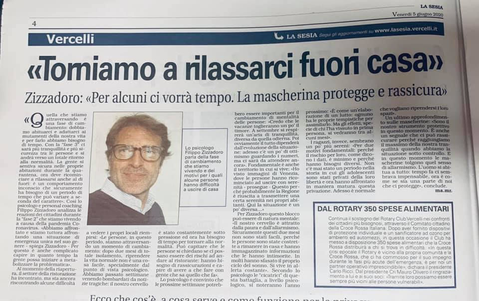 "Torniamo a rilassarci fuori casa"