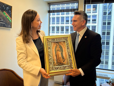 Alejandro Moreno y María Corina Machado: Unidad frente al autoritarismo