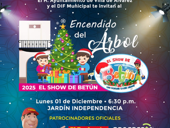 Invita Tey Gutiérrez al Festival del Encendido del Árbol Navideño