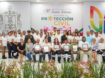 Reconoce la Villa Trabajo de la Unidad Municipal de Protección Civil
