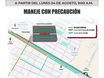 ‎‎Cerrarán crucero de V. Carranza ‎y Tercer Anillo por Arco Norte 