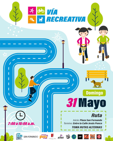 Este domingo, Colima se activa en familia en la Vía Recreativa