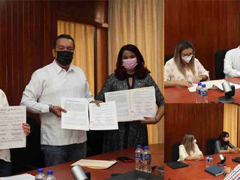 Signan FGE, IEE y TEE convenio de coordinación y colaboración institucional