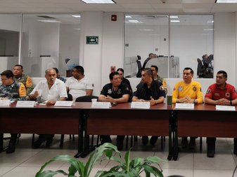 Unidad Municipal de Protección Civil Colima participa en la instalación del Centro de Monitoreo ante la formación de la tormenta tropical “Priscila”