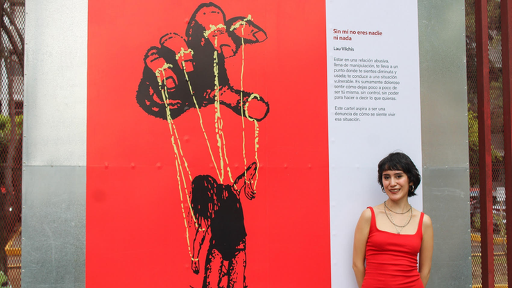 Diseño gráfico alza la voz contra la violencia de género