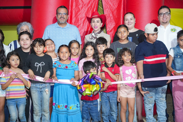 Inugura Tey Gutiérrez en Feria de VdeA Domo Didáctico de Derechos Humanos