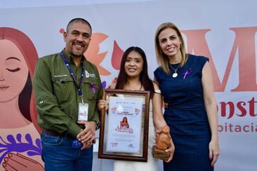 Fabiola Castro Ascencio, estudiante de TecNM-Colima recibe  reconocimiento Mujer Constructora de Paz "Epitacia Zamora Teodoro"