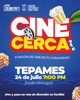 El Ayuntamiento de Colima lleva el séptimo arte a las zonas rurales con el programa “CINE CERCA Por ti”