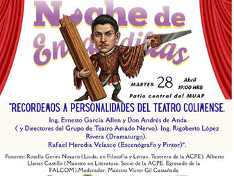Invitan a Café Literario “Noche de Encaladillas” para rendir homenaje al teatro colimense