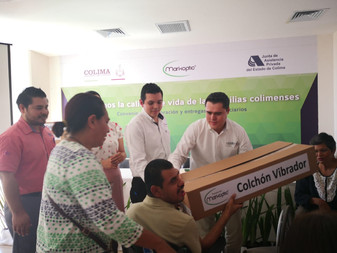 Entregan 50 colchones vibradores a personas con discapacidad