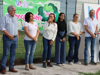 ‎Encabeza Tey jornada ‎de reforestacion en VdeÁ