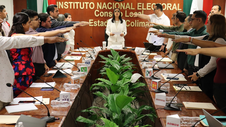 Instala INE Colima Consejo Local para el Proceso Electoral Federal y Concurrente 2026-2027