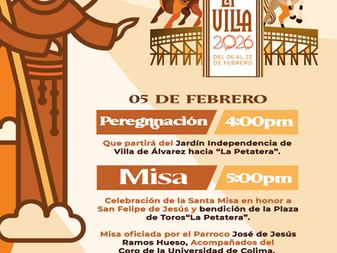 ‎La Misa en Honor a San  Felipe de Jesús, el jueves 5 de febrero en La Petatera