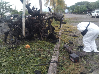 Fiscalía de Michoacán inicia Carpeta de Investigación por explosión de un vehículo en Coahuayana