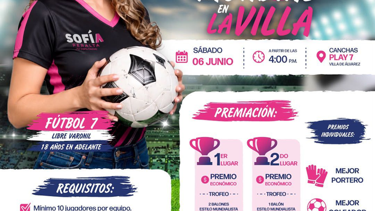 La Diputada Sofía Peralta invita a participar en el primer “Mundial en La Villa” este sábado 6 de junio