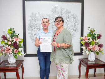 Firma alcaldesa Tey Gutiérrez convenios para beneficiar a niñas y niños de Villa de Álvarez