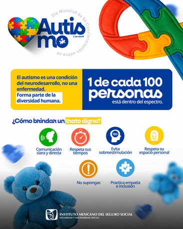 Impulsa IMSS Colima servicios integrales para el bienestar de personas con autismo