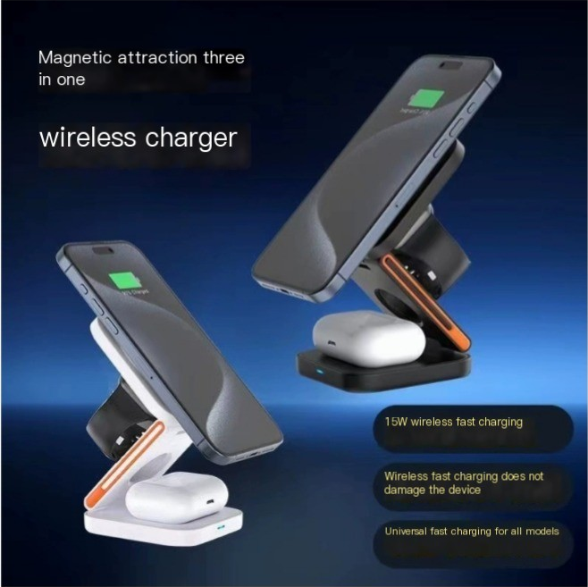 Thumbnail: 3-in-1 Folding Wireless Charger