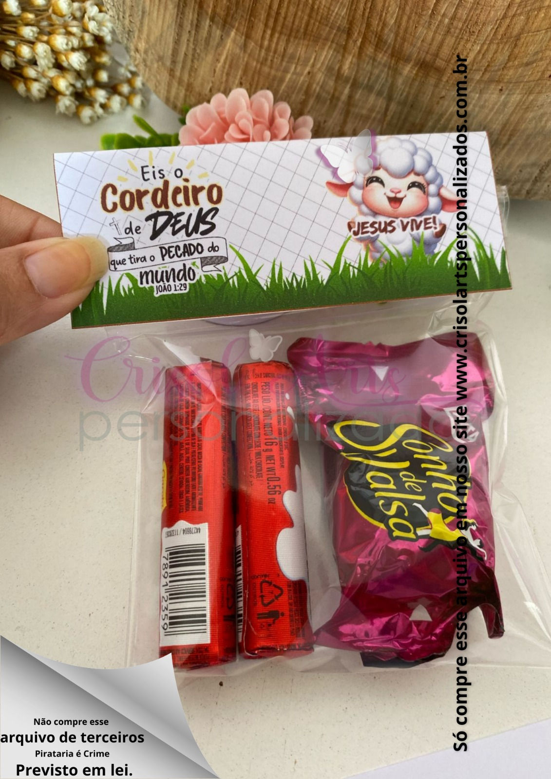 Lapela Páscoa Cristã infantil