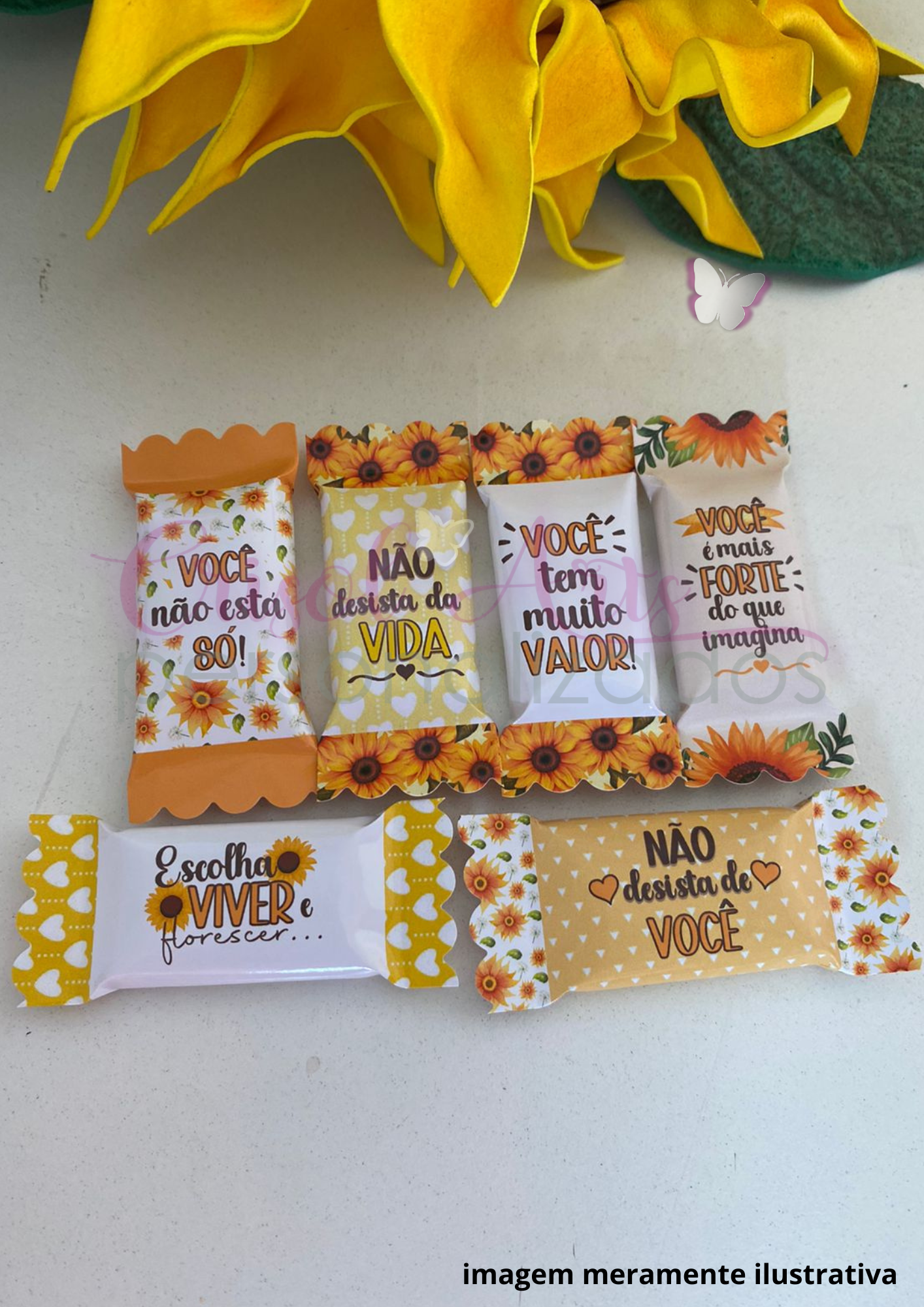 Adesivo para balinha setembro amarelo