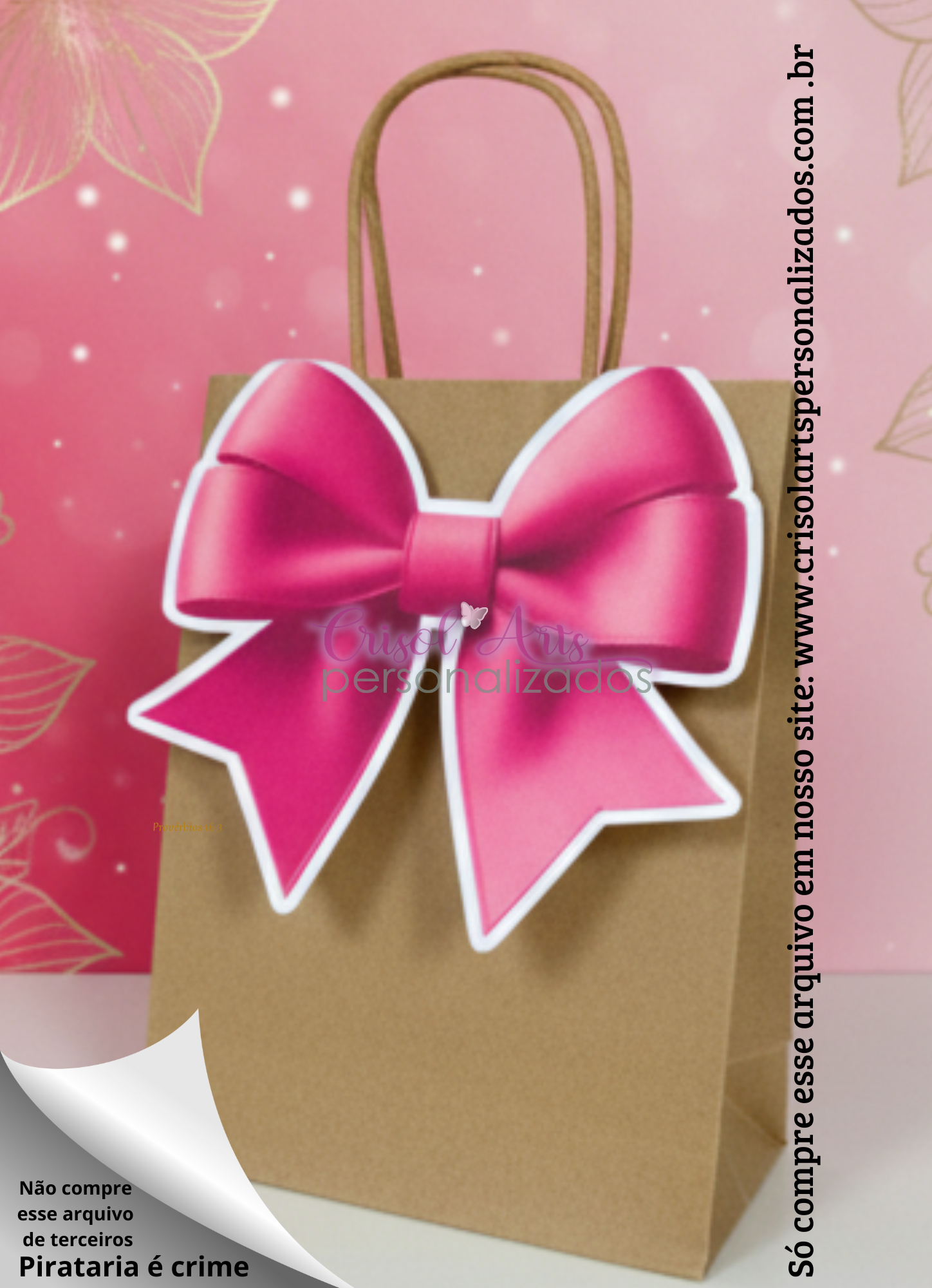 Laço rosa: Com Carinho