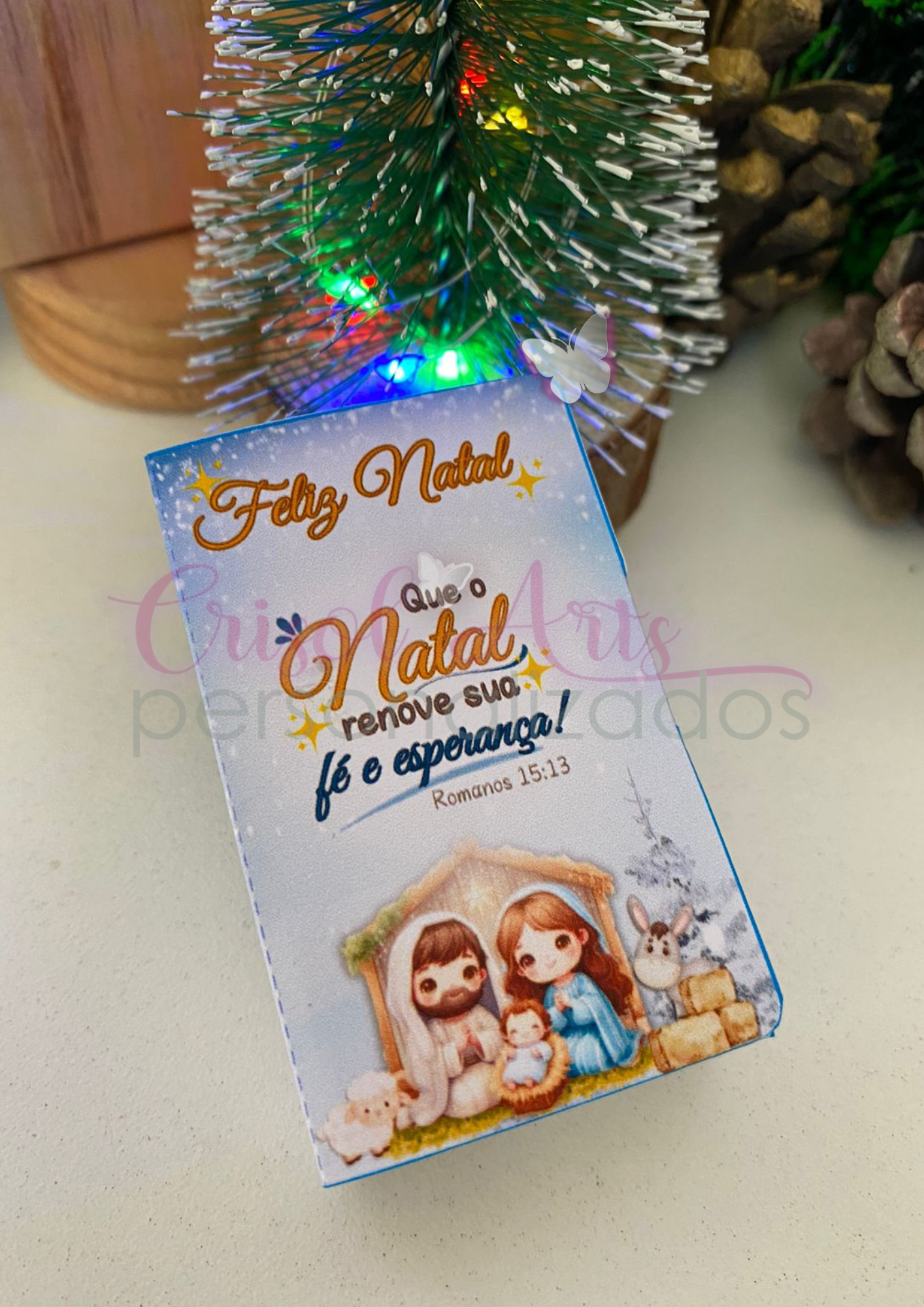 Porta Tic Tac ou bis Natal Cristão