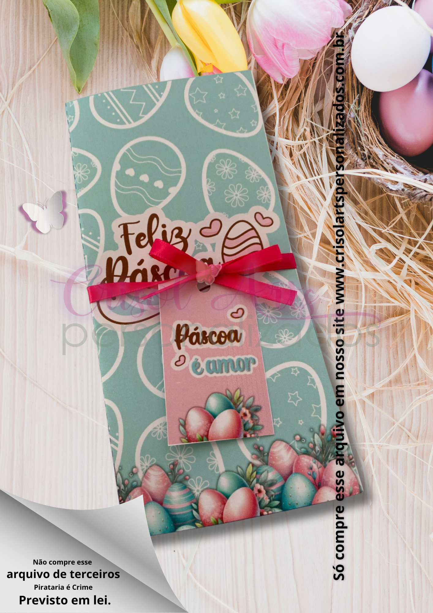 Porta barra Páscoa é Amor