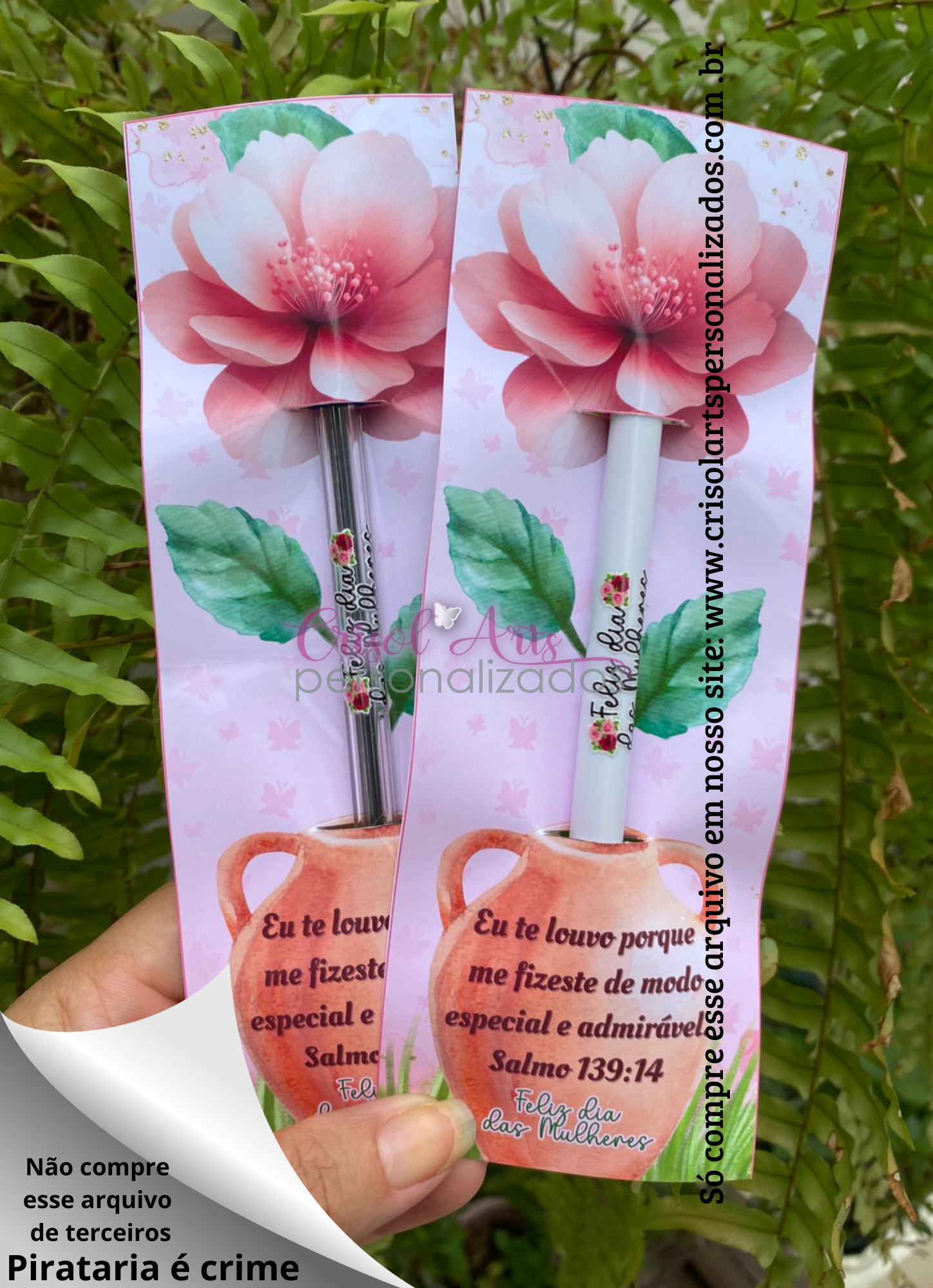 Card caneta Dia das Mulheres