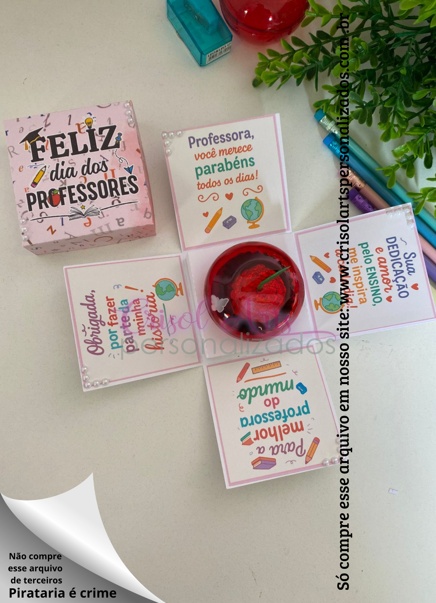 Caixa Explosão dia dos Professores