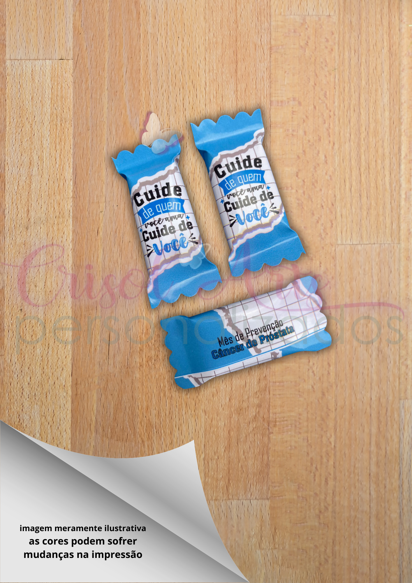 Kit adesivo Novembro Azul para balinhas