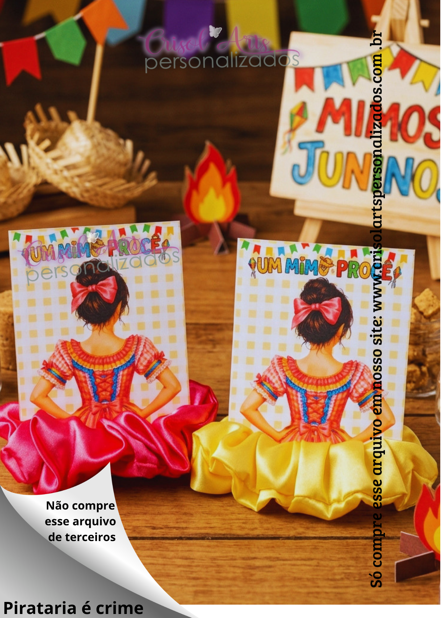 Card xuxinha festa caipira