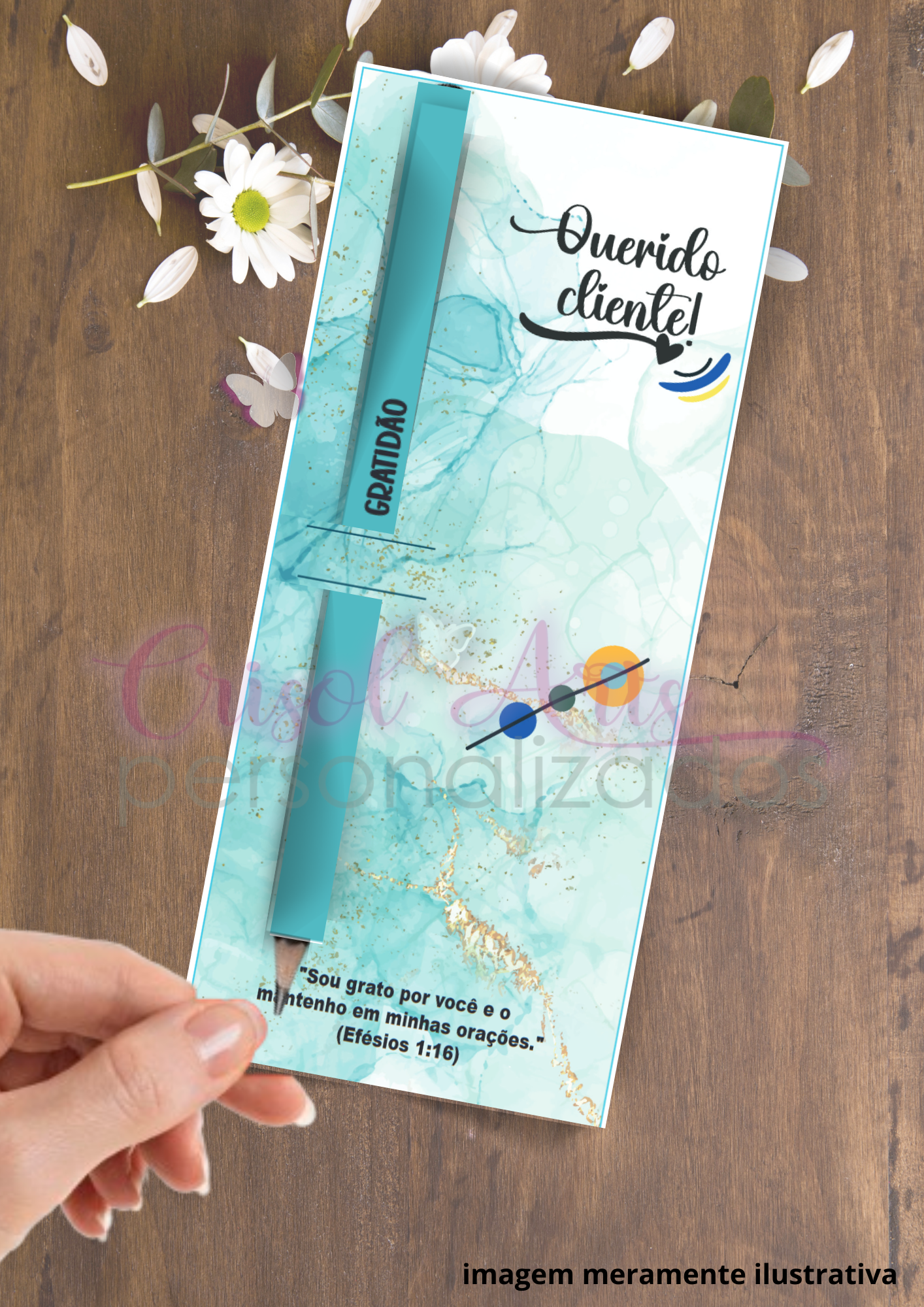 Kit cards e adesivo para Lápis/Caneta Cliente Masculino