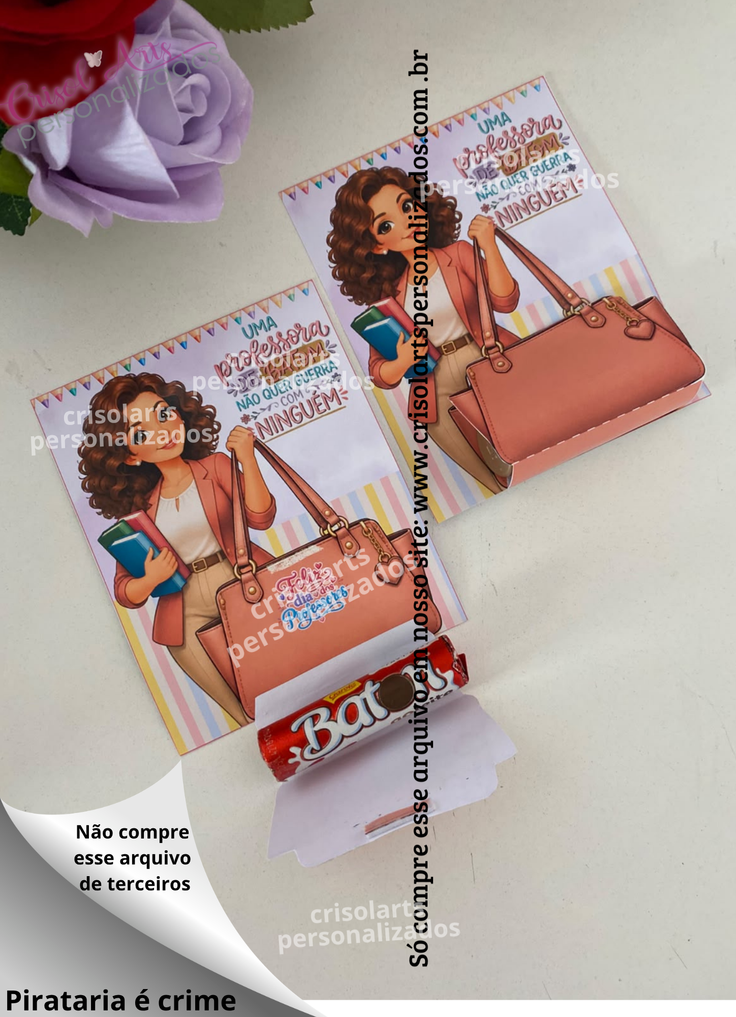 Card bolsa batom dia dos professores