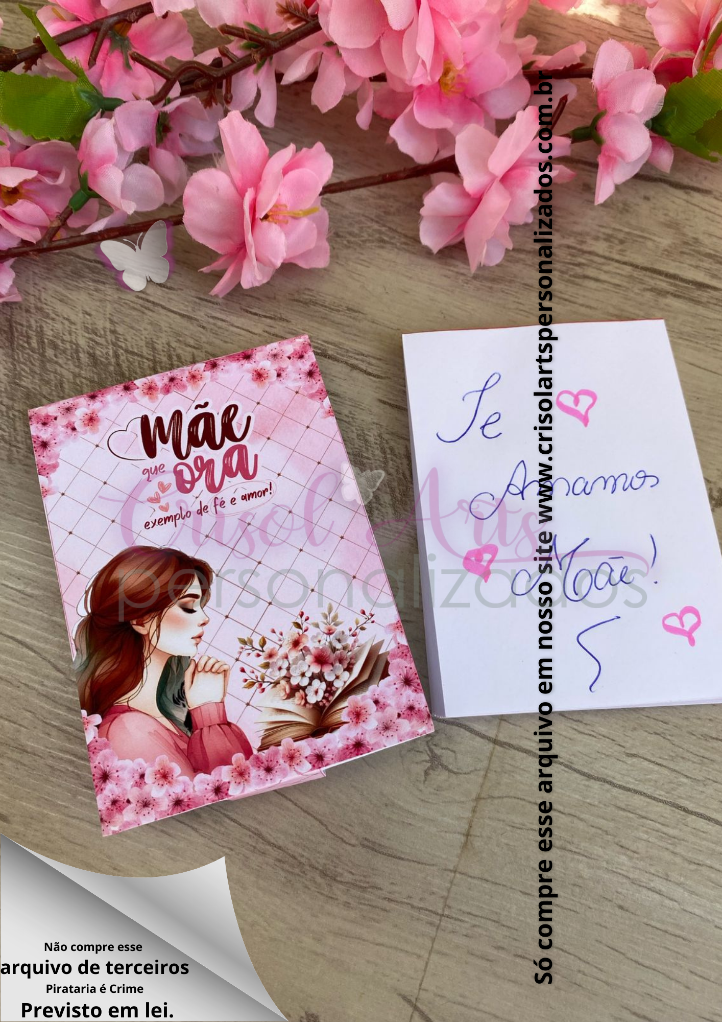 Capa para bloquinho Mãe que ora