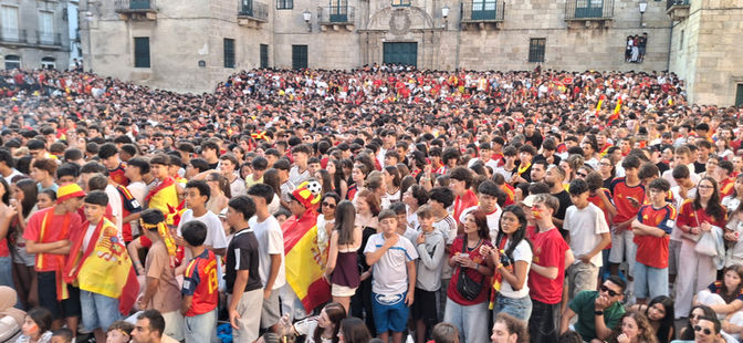 Lugo vivió toda la emoción del Mundial en la pantalla instalada por Lugo Monumental