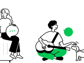 LINEオープンチャットの公式ページのイラスト