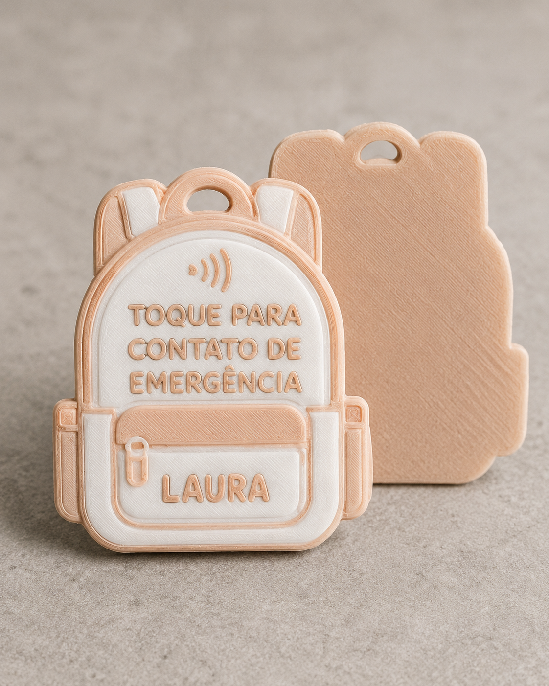 Chaveiro Personalizado Infantil NFC - Contato de Emergência