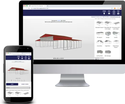 3D builder for metal buildings