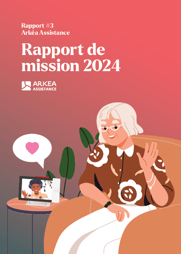 couverture du rapport de mission 2024 d'Arkéa Assistance