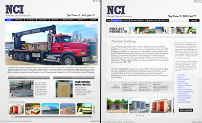 Norwalk Concrete Industries Website