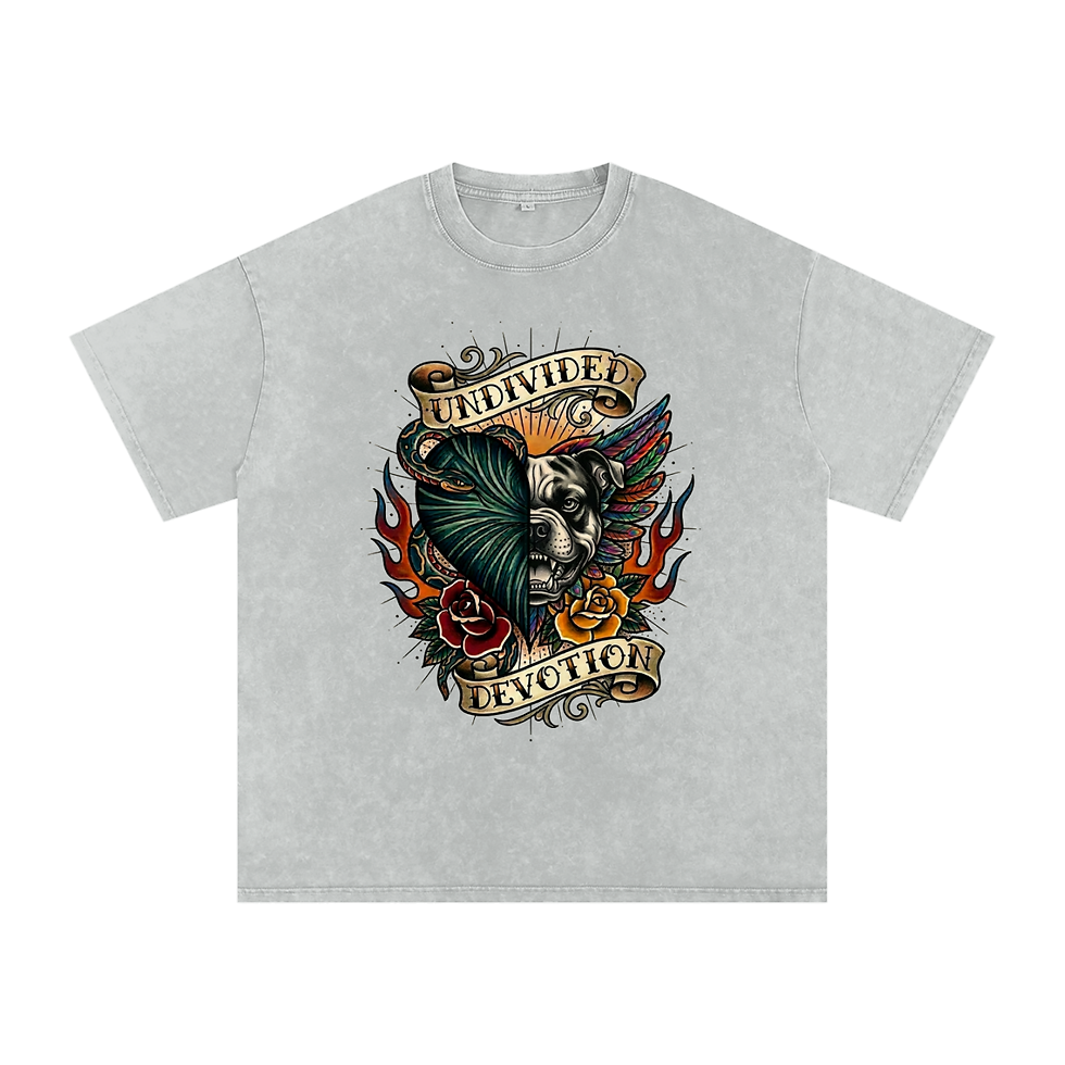 Thumbnail: REBORN Series: American Bulldog Snow Washed Oversized Cotton T-Shirt