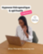 Hypnose thérapeutique et spirituelle à distance - Elisa Erin - Elisa-Therapie-Coaching