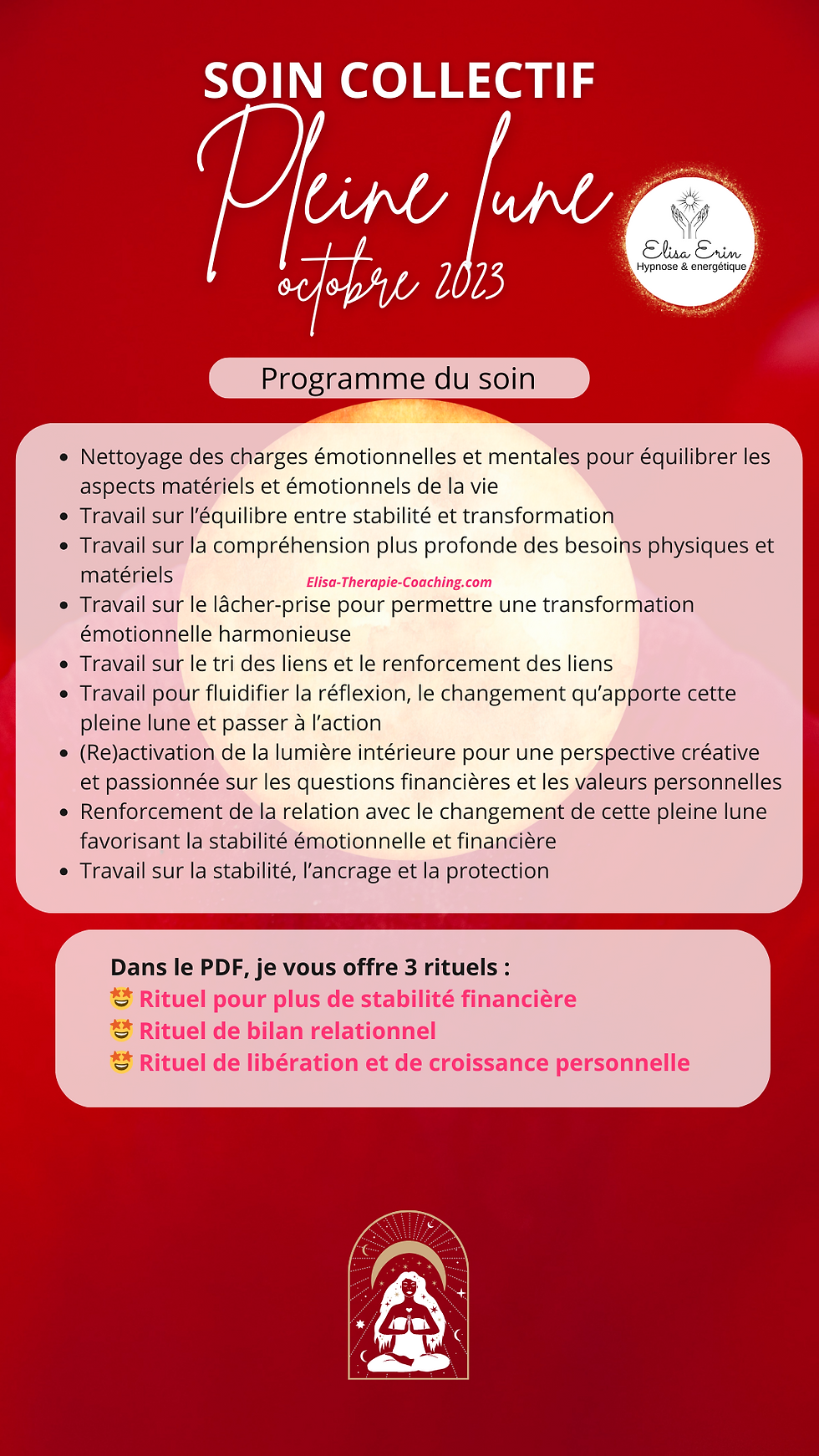 Miniature : Soin collectif pour la pleine lune en Taureau octobre 2023