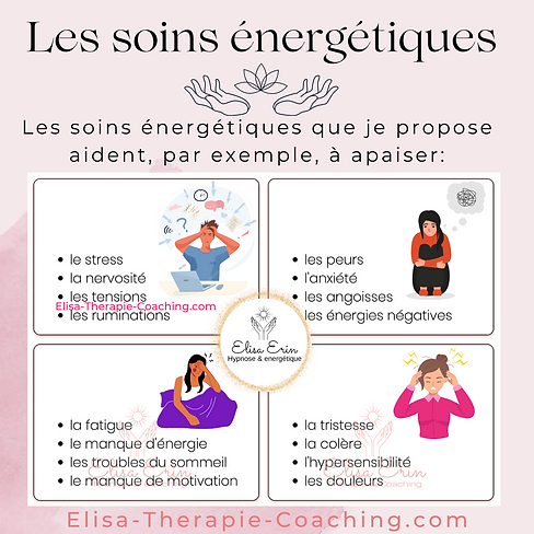 Elisa Erin - Hypnothérapeute et énergéticienne - Les soins énergétiques que je propose aid