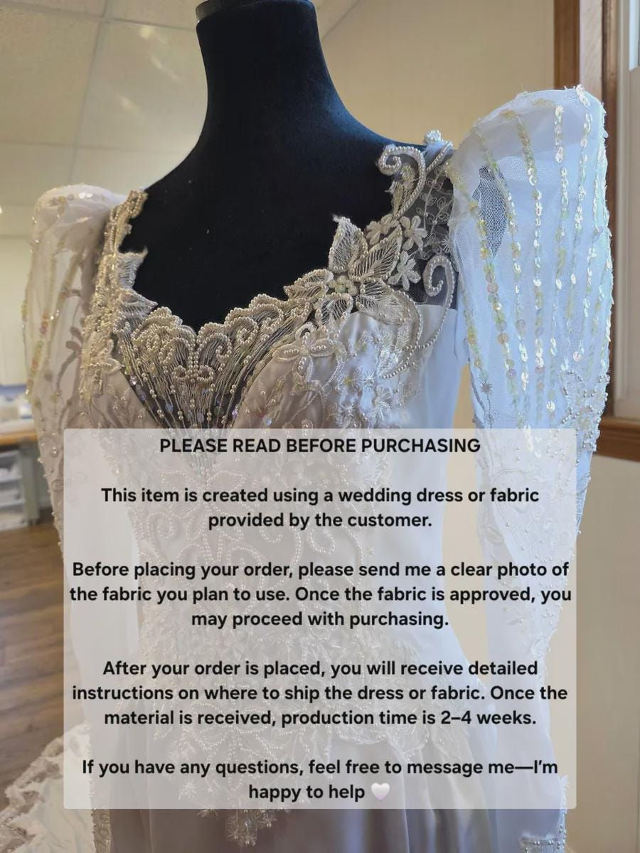 Thumbnail: Custom Wedding Purse from Repurposed Wedding Dress | Memory Keepsake