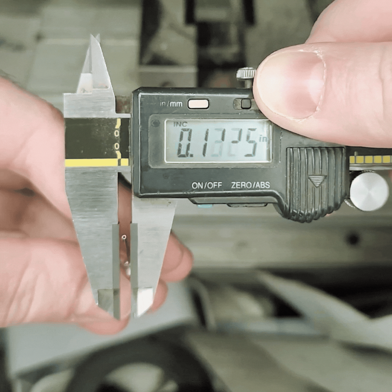 measuring air needle tip