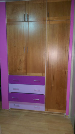 CLOSET JUVENIL- MADERA Y MDF