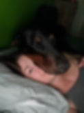 Natalie and Doberman Pincher