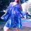Thumbnail: Extra Large Geode Bell Sleeve Mini Dress