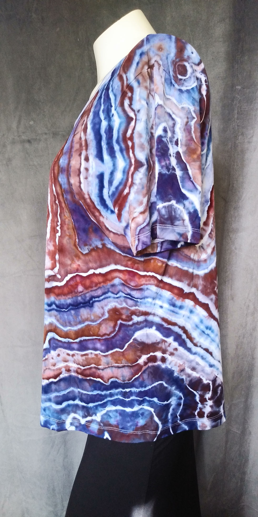 Thumbnail: Large Geode Mandala Tie-Dye T-Shirt